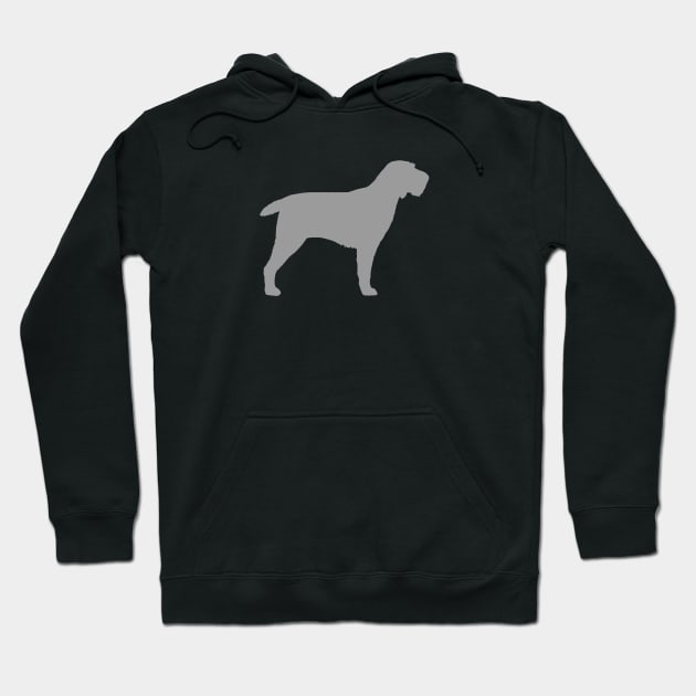 Spinone Italiano Silhouette Hoodie by Coffee Squirrel